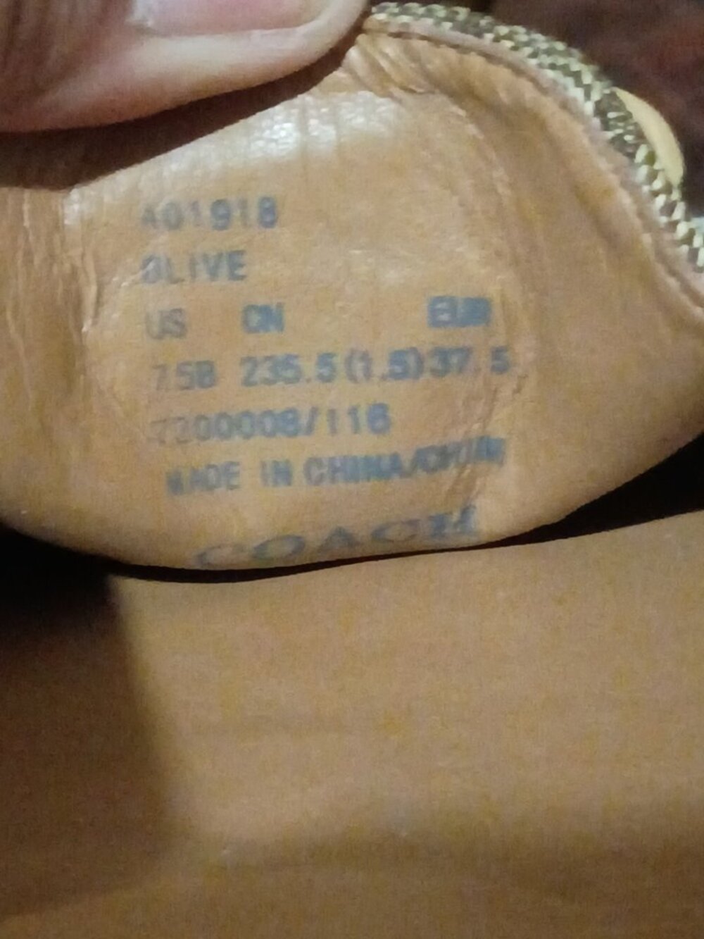 Coach Women's Olive A01918 Brown Monogram Print Slip-On Loafer Flats Size 7.5B - Picture 2 of 12